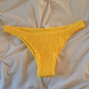 yellow bikini bottom